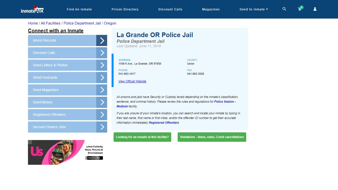 La Grande OR Police Jail & Inmate Search - La Grande, OR